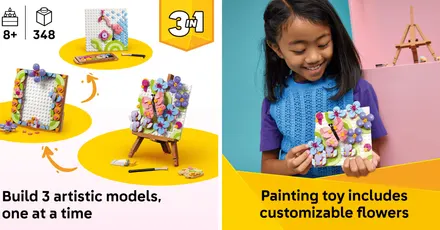 Gift the little artist in your life this LEGO Creator 3-in-1 Floral Art Décor painting set down at $24