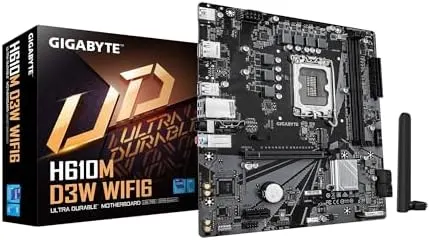 GIGABYTE H610M D3W WIFI6 Intel LGA 1700 Micro ATX Motherboard