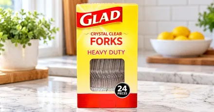 Glad Disposable Plastic Cutlery 24-Pack