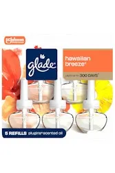 Glade PlugIns Hawaiian Breeze Scented Oil Air Freshener Refills 5-Pack
