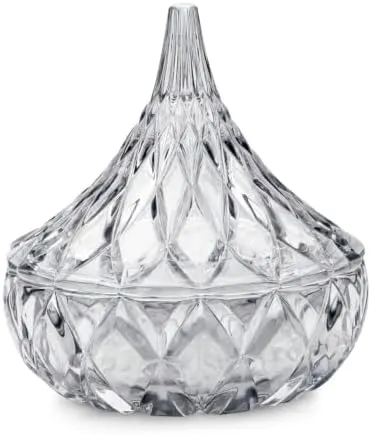 Godinger Crystal Hershey Kiss Shaped Candy Dish (clear)