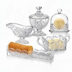 Godinger Dublin 5-Piece Crystal Hostess Serving Set