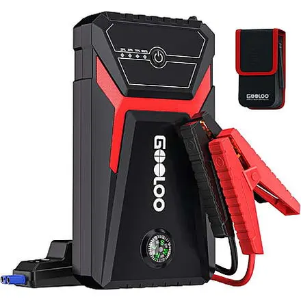GOOLOO 1500A Peak 12V Car Jump Starter (up to 6L Gas / 4L Diesel)