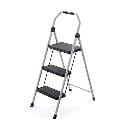 Gorilla Ladders 3-Step Compact Steel Step Stool Type II Duty Rating