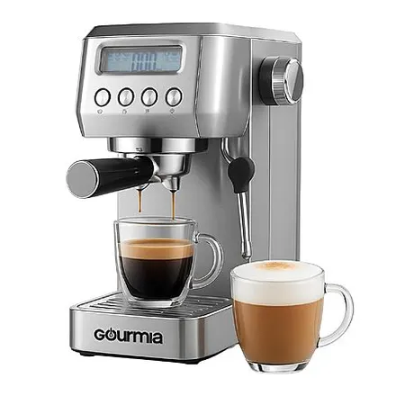 Gourmia Slim 20-Bar Espresso Machine w/ LCD Screen