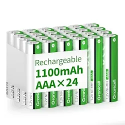 Granicell NiMH AAA Rechargeable Batteries 24-Pack