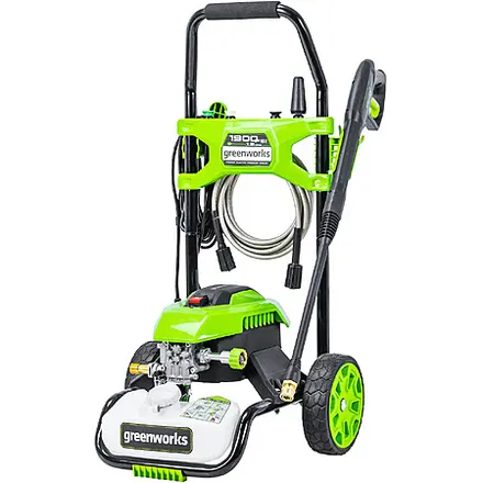 Greenworks Electric Cold Water Pressure Washer, up to 1900 PSI at 1.2GPM