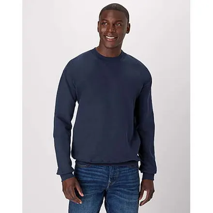 Hanes Crewneck Pullover Heavyweight Fleece Sweatshirt (Navy, S or M only)