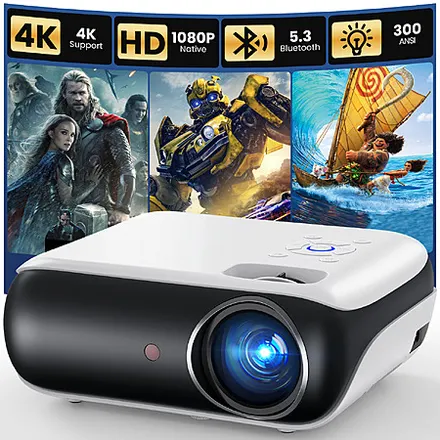 Happrun Native 1080p Bluetooth Projector