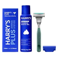 Harry's Plus Trial Shaving Kit w/ Handle, Blade Cartridge, & Shave Gel
