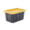HDX 0.75-Qt Nano Tough Stackable Compact Tote (Black/Yellow)