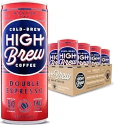 High Brew Coffee 8-oz. Double Espresso Cold Brew 12-Pack