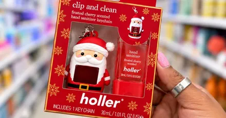Holler & Glow Christmas Hand Sanitizer & Case Sets