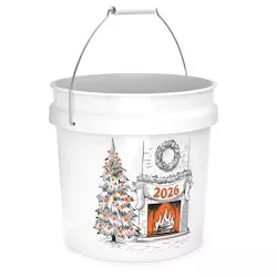 Home Depot 2-Gallon White Holiday Bucket