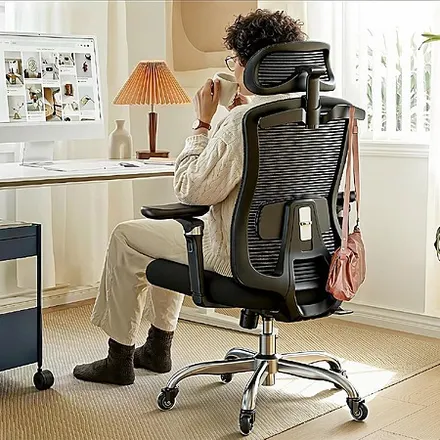 HUANUO Ergonomic Office Chair w/ 6D Armrests & Lumbar Support