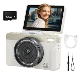 Ikucam 4K 64MP Digital Point and Shoot Vlogging Camera