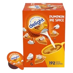International Delight Pumpkin Pie Spice Coffee Creamer Singles 192-Count
