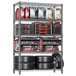 IZEUK 5-Tier Heavy Duty Metal Storage Shelving Unit