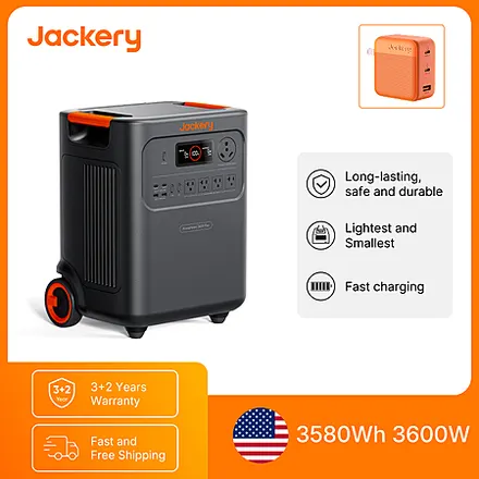 Jackery HomePower 3600 Plus 3580Wh Power Station