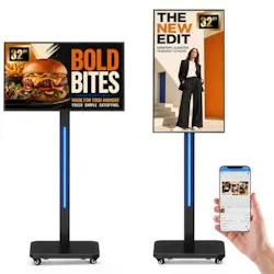 Jaszdot 32" Portable Digital Signage Display on Wheels