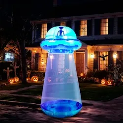 Joyfy 9-Foot UFO Inflatable Halloween Decoration