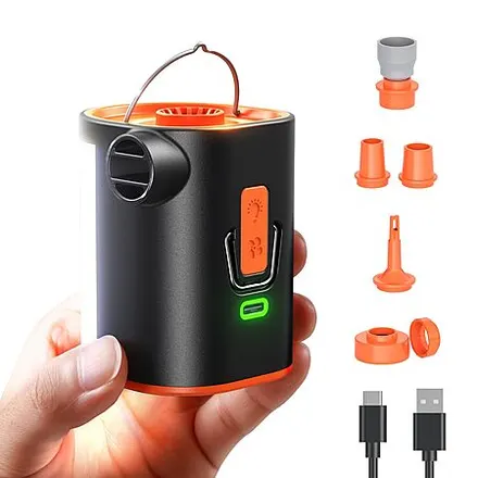 JOYROOM Rechargeable Air Pump for Inflatables w/ 4.8kPa Pressure & Camping Light