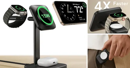 Just $13 today gets you ESR's 3-in-1 charger for your iPhone, AirPods, and Apple Watch