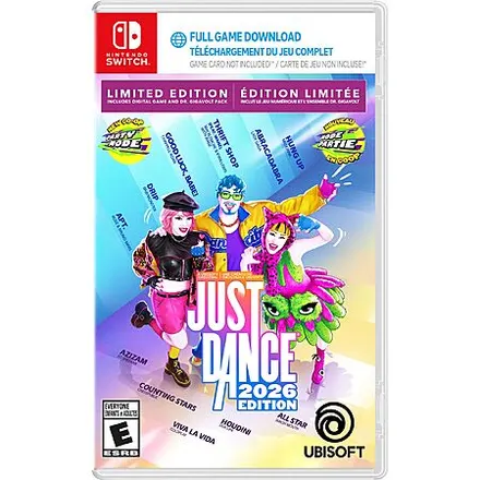 Just Dance 2026 Edition Limited Edition (Nintendo Switch, Code in Box)