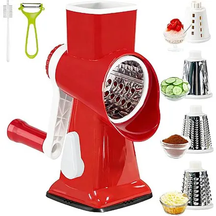 KalraMay Multi Function Rotary Cheese Grater w/ Handle