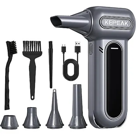 KEPEAK 130000RPM Cordless Electric Air Duster w/ Brushless Motor
