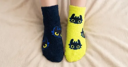 Kids Cozy Character Socks 2-Packs