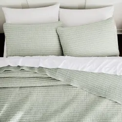 King 3-Piece Pick Stitch Quilt Set