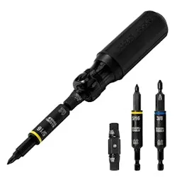 Klein Tools 11-in-1 Blackout Multi-Bit Screwdriver/Nut Driver