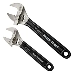Klein Tools Blackout Extra-Capacity Adjustable Wrench 2-Piece Set