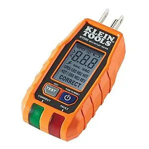 Klein Tools GFCI Receptacle Outlet Tester w/ LCD