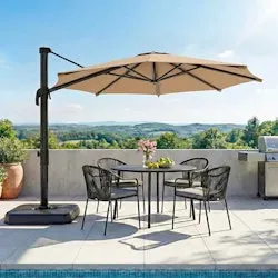 Lausaint Home 10-Foot Cantilever Patio Umbrella