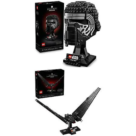 LEGO Star Wars: 529-Pc. Kylo Ren Helmet + 386-Pc. Kylo Ren’s Command Shuttle