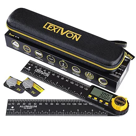 LEXIVON Digital Angle Finder Gauges: 5" (LX-DAF5) $17, 7" (LX-DAF7)