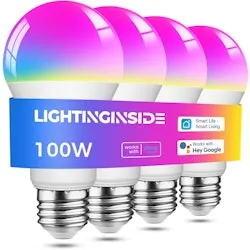 Lightinginside Smart Light Bulbs 4-Pack