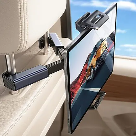 LISEN Car Backseat Headrest Phone & Tablet Holder (Fits 4.7" to 12.9" Devices)