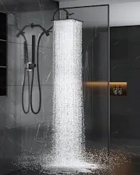 MakeFit All Metal 10" Rain Shower Head w/ Handheld Combo