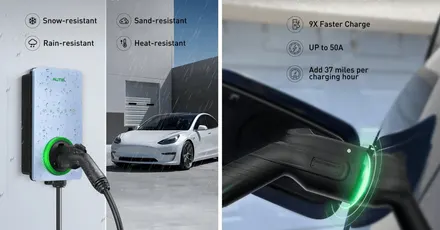 MaxiCharger AC Home Hardwired Level 2 50A EV Charger starting