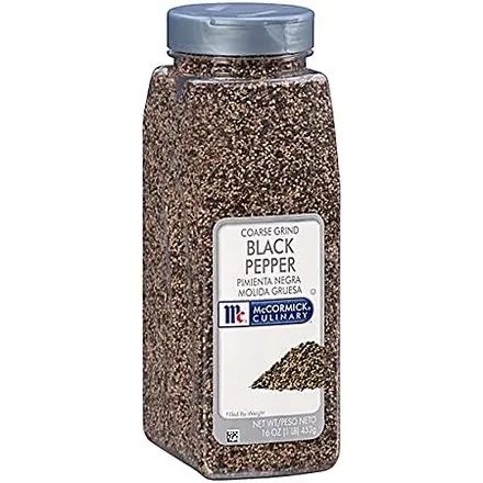McCormick Spices:17-Oz Minced Onion $6.30, 16-Oz Coarse Grind Black Pepper
