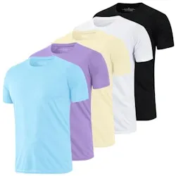 Men's Dry Fit Athletic T-Shirt 5-Pack