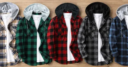Men's Flannel Hoodies 5-Pack
