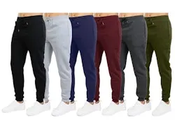 Men's Fleece-Lined Jogger Sweatpants 6-Pack