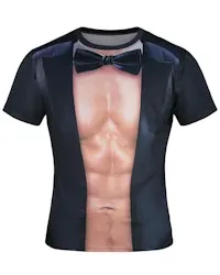 Men's Funny Muscle Chest Graphic T-Shirt