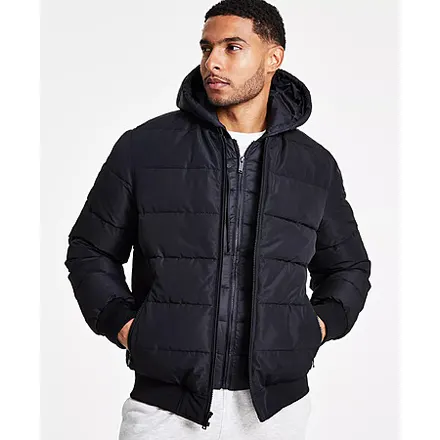 Men's Michael Kors Hooded Puffer Bomber Jacket (various colors/sizes)