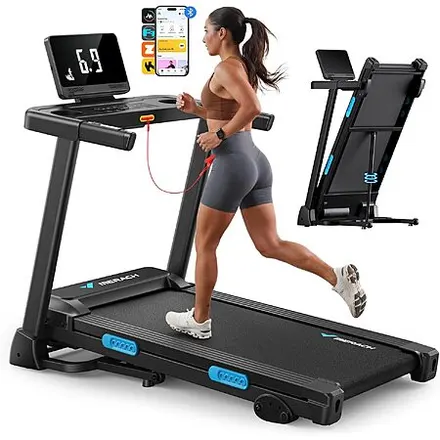 MERACH T12 Series Incline Treadmill (up to 300-Lbs, 16.5" x 42.5" Pad)