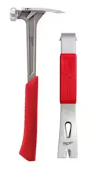 Milwaukee 17-oz. Smooth Face Framing Hammer w/ 12" Pry Bar